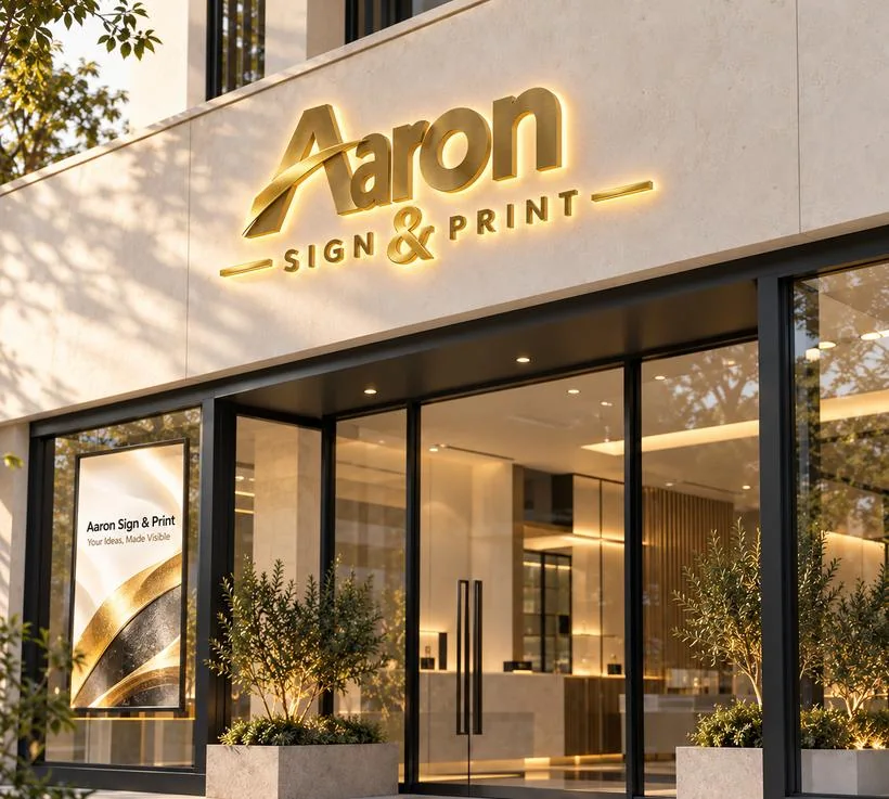 Concept image of dimensional illuminated signage