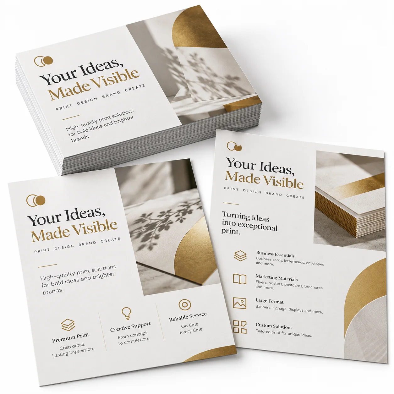 Flyers — illustrative product sample