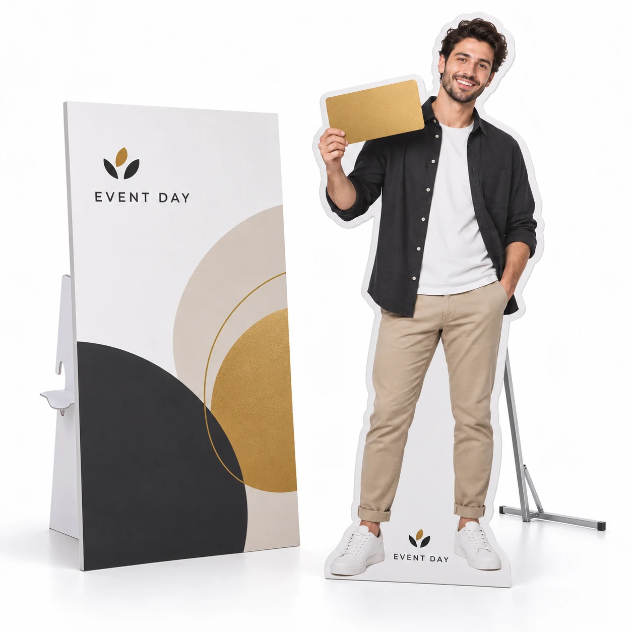 Foamboard & Human Standees — illustrative product sample